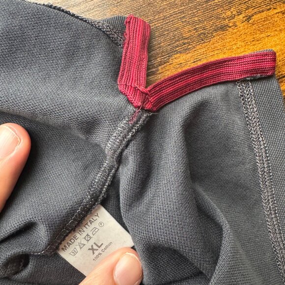 ISAIA NAPOLI Black Polo Piquet Long Sleeve Cotton Size XL - Picture 5 of 6